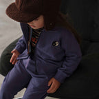 YIN YANG EMBROIDERY FLEECE ZIP-UP JACKET