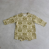 Pattern Long Sleeve Rompers 24
