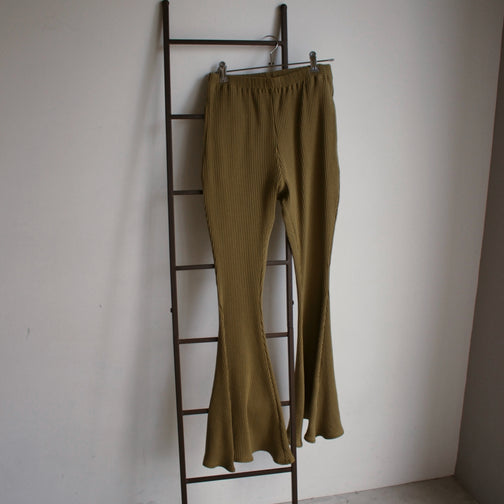 【 Semon×AURéNLEV 】RIB FLARE PANTS