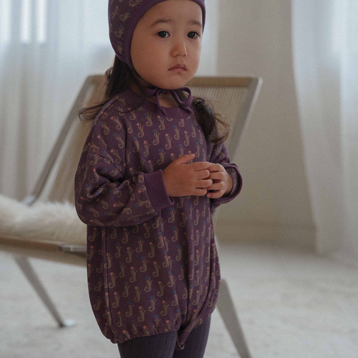 TULIP / PAISLEY FRENCH TERRY ROMPER