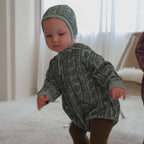 TULIP / PAISLEY FRENCH TERRY ROMPER