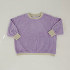 VELOUR LONG SLEEVE TOP