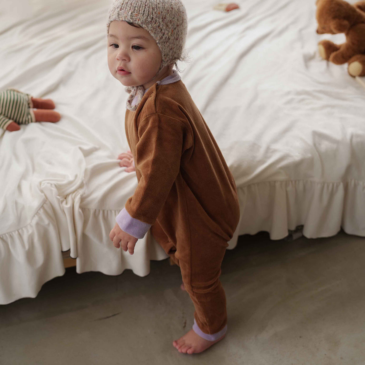VELOUR COVERALL