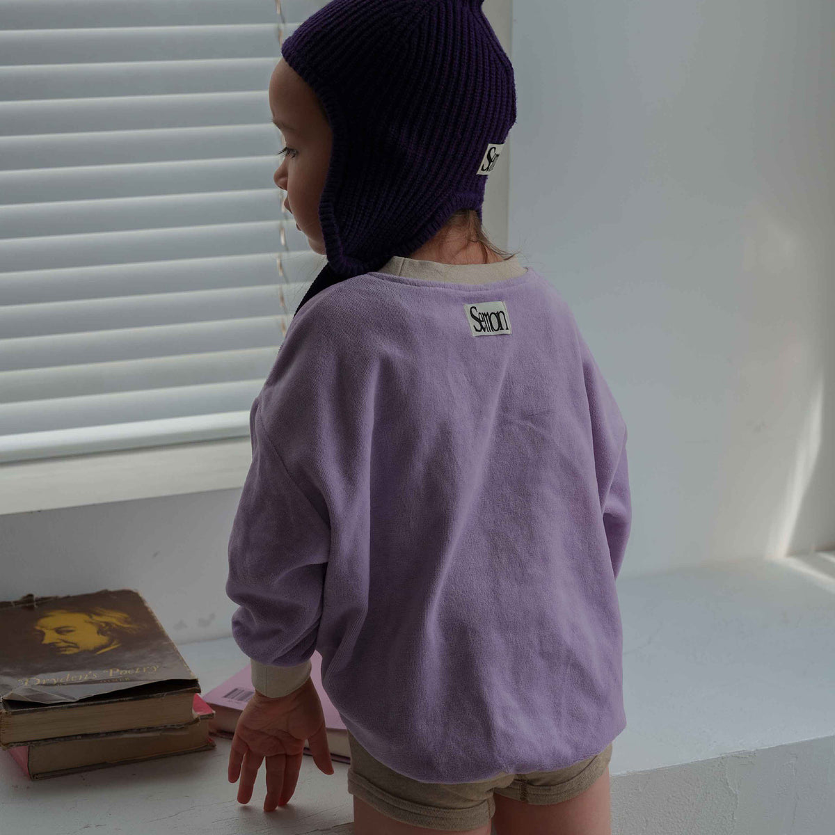 VELOUR LONG SLEEVE TOP