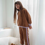 VELOUR LONG SLEEVE TOP