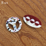 2-Set Acrylic Hair Clips3
