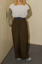 Semon ApartMent AR LOGO NYLON WIDE PANTS