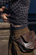 Semon ApartMent AR LOGO NYLON WIDE PANTS