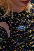 Semon ApartMent FLOWER SHIRRING TOP