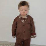 HERRINGDONE TWEED JACKET & BOW TIE SET 1