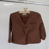 HERRINGDONE TWEED JACKET & BOW TIE SET 2