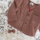 HERRINGDONE TWEED JACKET & BOW TIE SET 16