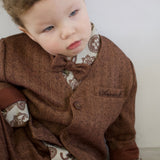 HERRINGDONE TWEED JACKET & BOW TIE SET 3