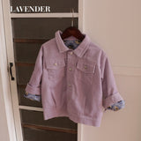 CORDUROY FRINGE JACKET 3