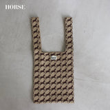 [Restock expected around May] PATTERN KNIT BAG 4