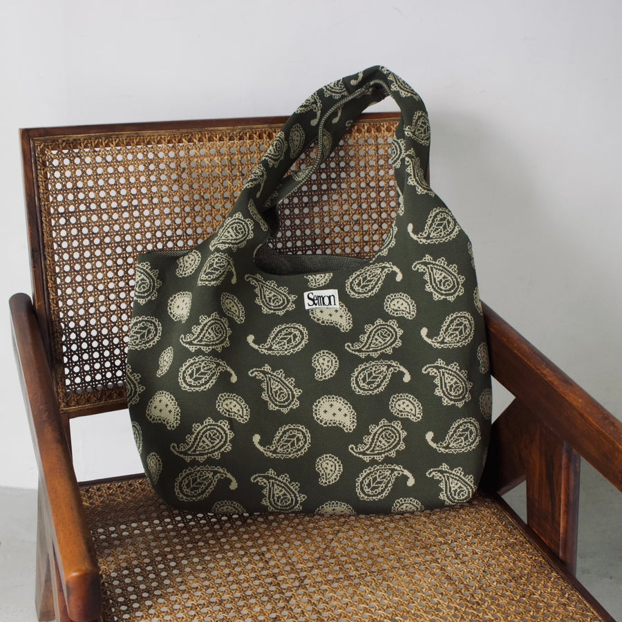 [Restock expected around May] PATTERN MOTHER'S KNIT BAG