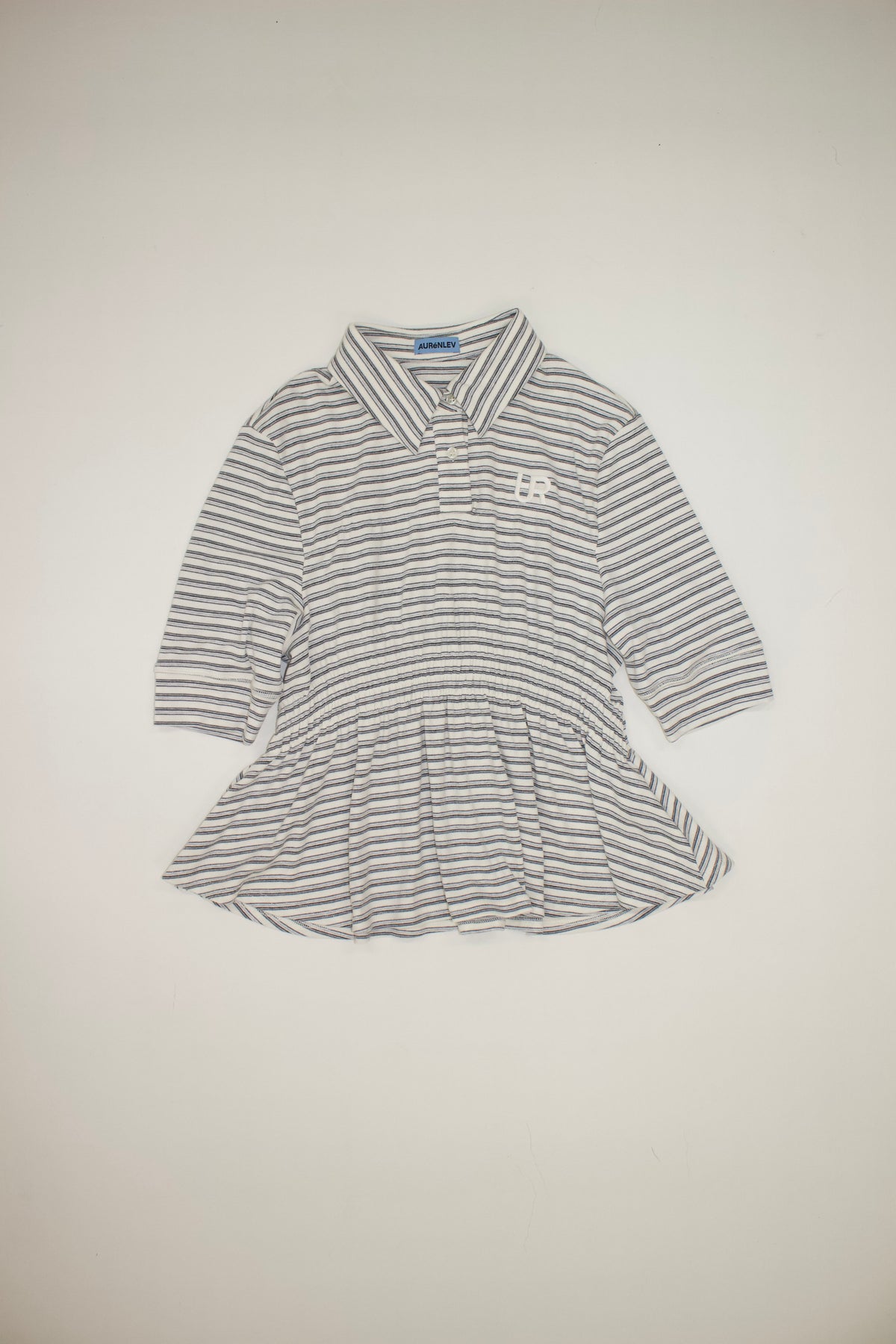 AURéNLEV Border Polo Shirt アイボリー