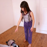 DENIM LOGO EMBROIDERY PANTS 19