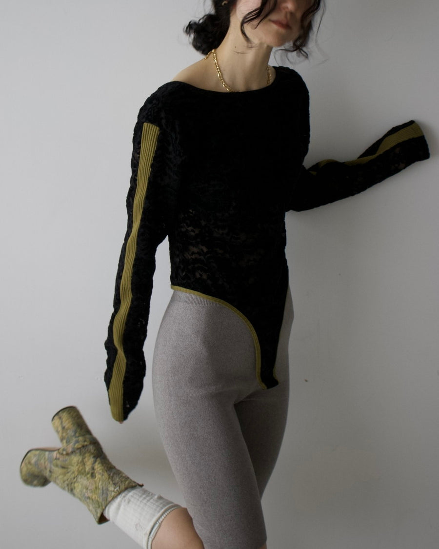 W Jacquard Biker Pants