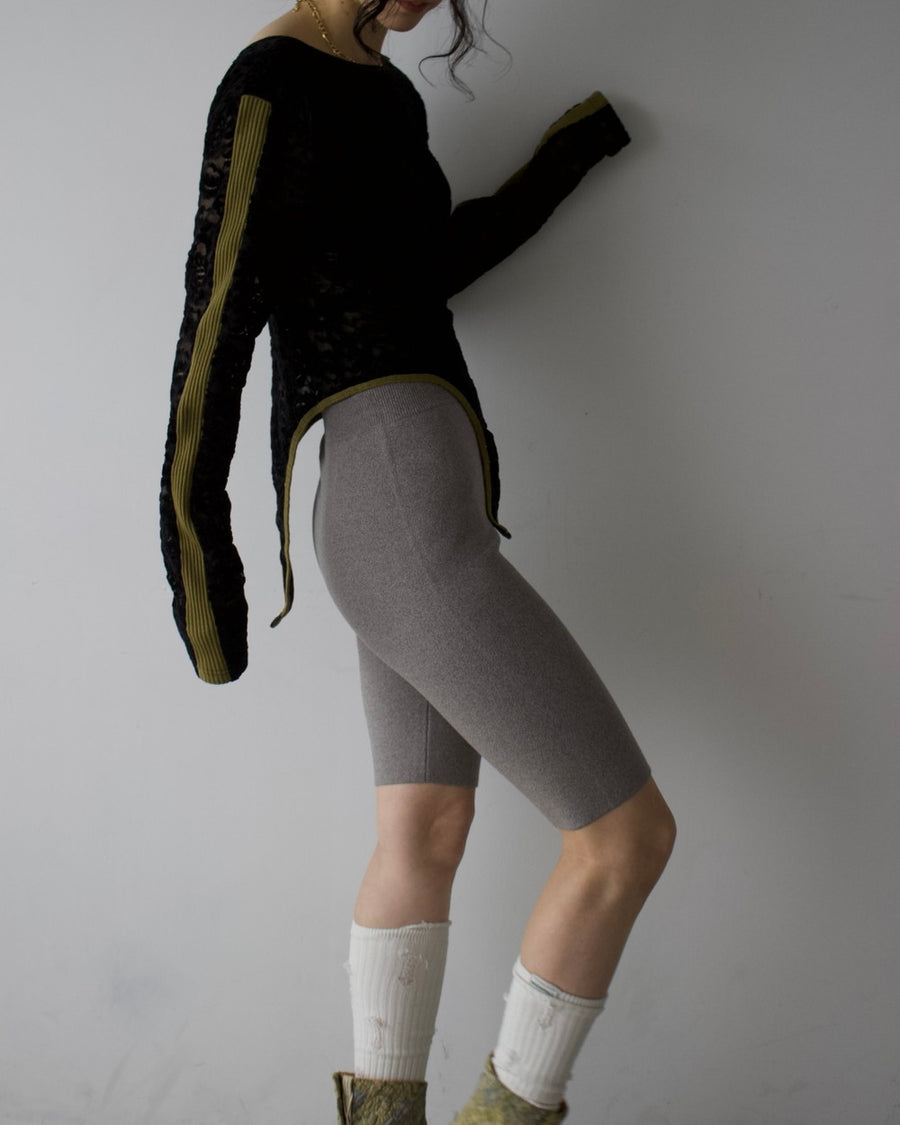 W Jacquard Biker Pants