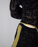 Velour Lace Flare Pants6