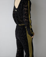 Velour Lace Flare Pants7