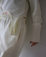 Waffle Hem Rib Pants7