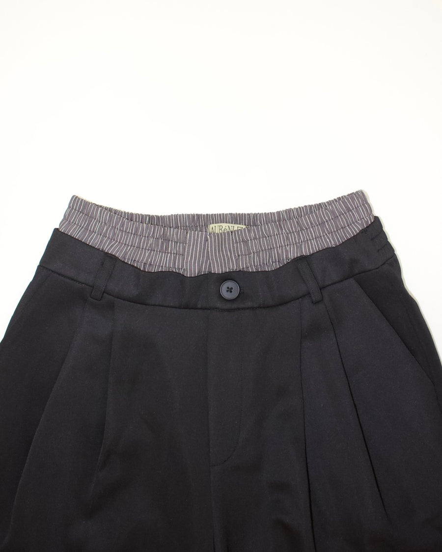 Ponte Double Waist Wide Pants