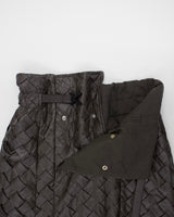 Faux Leather Intrecciato Skirt19