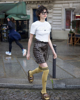 Faux Leather Intrecciato Skirt3