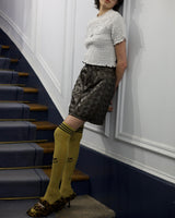 Faux Leather Intrecciato Skirt5