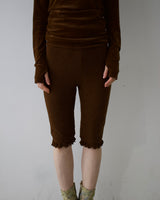 Velour Biker Pants11