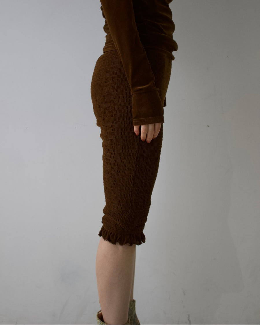 Velour Biker Pants