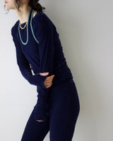 Velour Biker Pants5