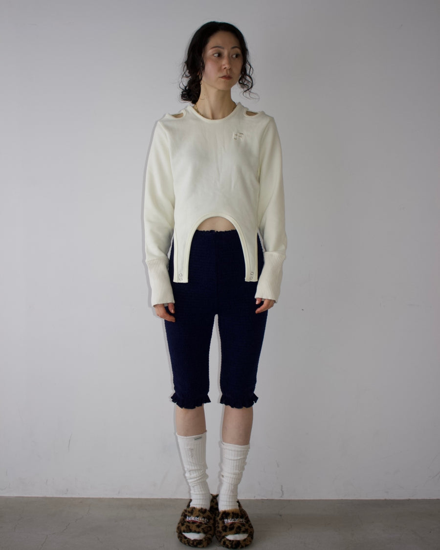 Velour Biker Pants