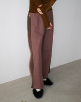 Denim Side Rib Wide Pants1