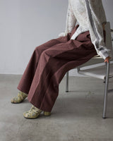 Denim Side Rib Wide Pants11