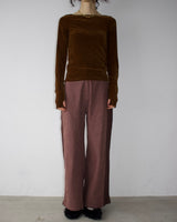 Denim Side Rib Wide Pants5