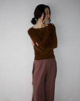 Denim Side Rib Wide Pants8