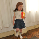SMOCKING DENIM SKANTS 7