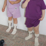 2COLOR SET SIMPLE HALF PANTS 1