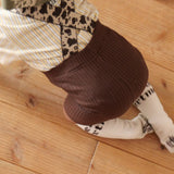 【6月頃再入荷予定】SUSPENDER RIB HALF LEGGINGS 16