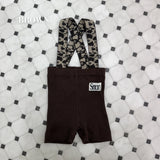 【6月頃再入荷予定】SUSPENDER RIB HALF LEGGINGS 5