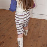 RIBBED BORDER HALF PANTS 4