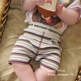RIBBED BORDER HALF PANTS 6