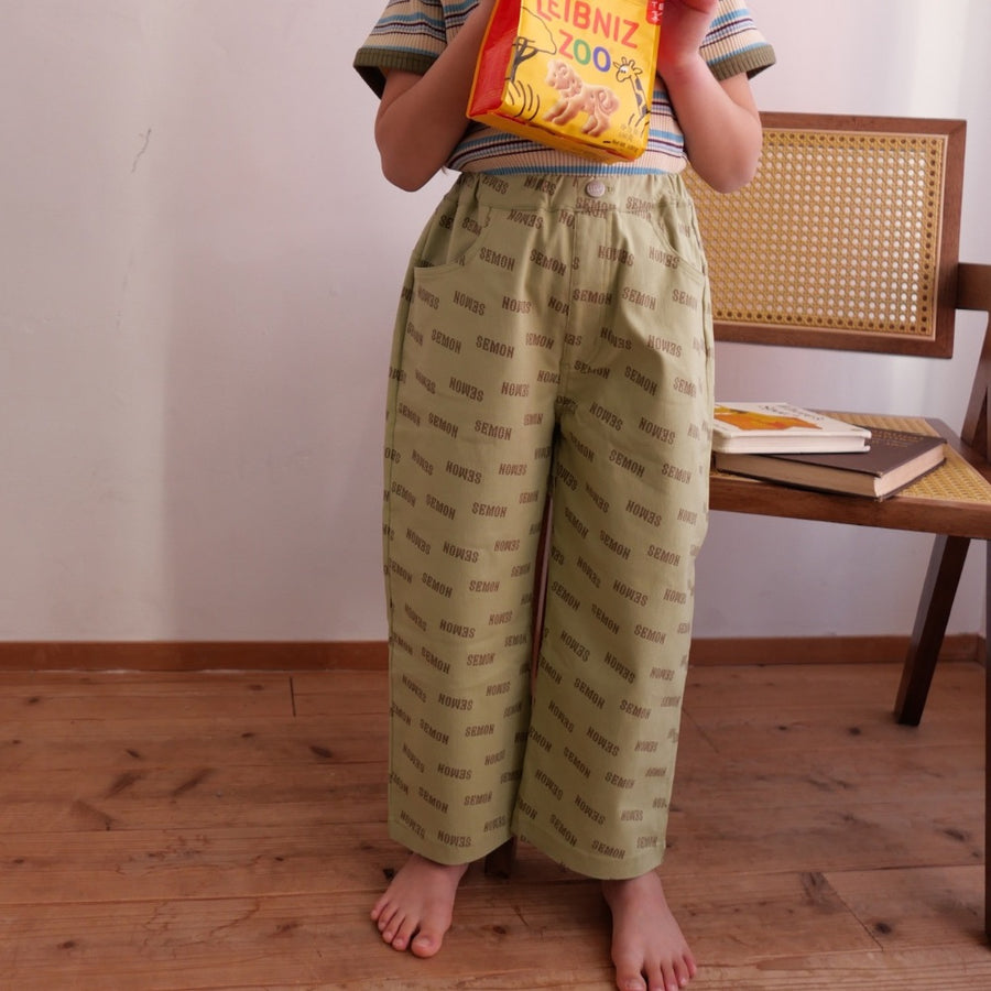 TWILL WIDE PANTS