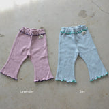 WAFFLE FLARE PANTS 17