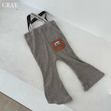 Suspenders Rib Flare Pants 3
