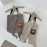 Suspenders Rib Flare Pants 14