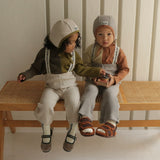 Suspenders Rib Flare Pants 8